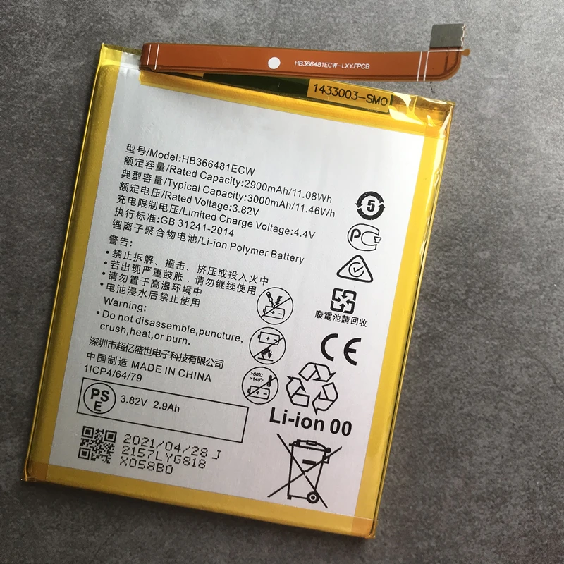 Original HB366481ECW 3000mAh Phone Battery for Huawei Honor 9i 8 9 Lite 2018,Y6 Prime 2018,P smart,Nova 2 lite,P9 P10 P20 Lite