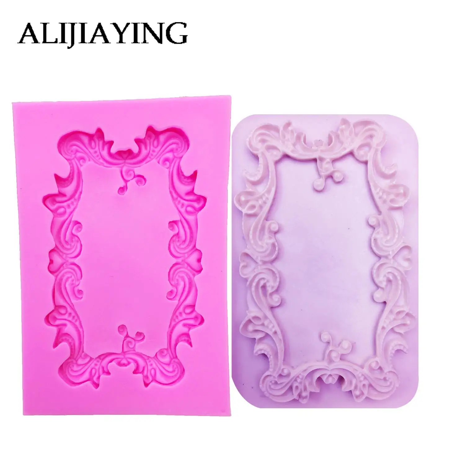 M0546 Vine Sugarcraft Frame silicone mold fondant lace mold cake decorating tools chocolate gumpaste mold