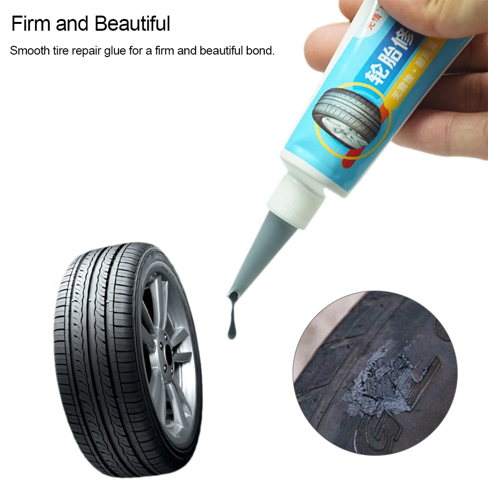 30ml Car Trucks Tire Repair Adhesive Glue Useful Rubber Handle Tire Repair Glue Car Accessories Waterproof Dent Adhesive Supplie