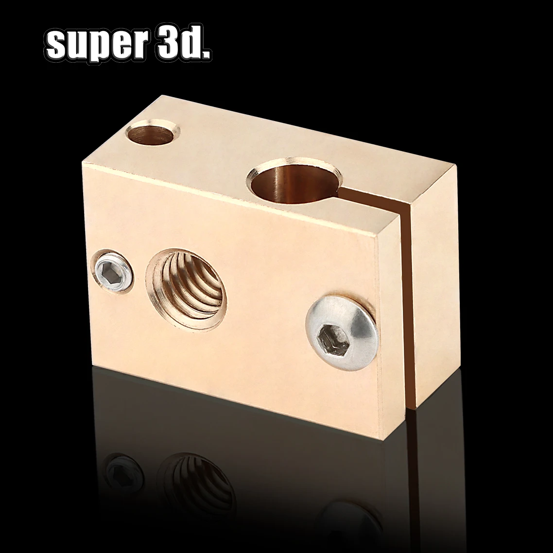 

Запчасти для 3D-принтера V6 PT100 медный нагревательный прибор блок высокой температуры для E3D j-головки Hotend 3d принтер V6 M6 сопла/экструдер titan