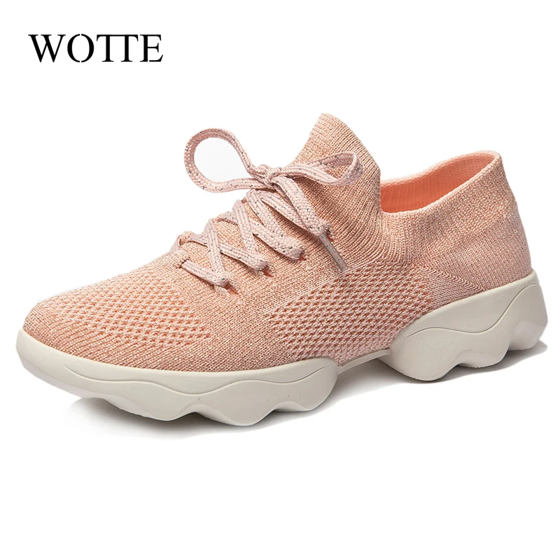 Breathable Women Casual Shoes Korean Platform Ladies Comfort Sneakers High Increasing Jazz Dancing Shoes Girls Outdoor Shoes