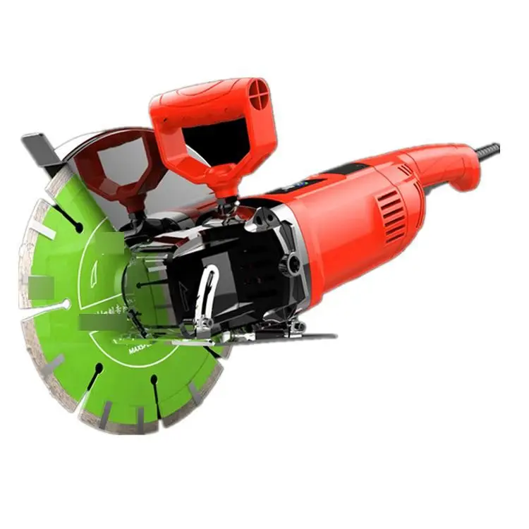 Wall Slotting Machine Large 14-inch Concrete Wall Dustless Hydroelectric Stone Cutting Machine Cutting Depth 12.5 cm