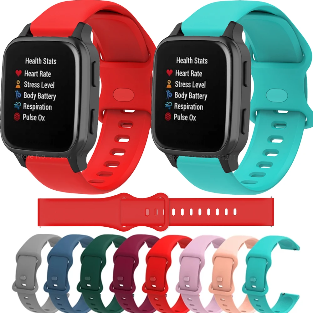 حزام الساعات ل Garmin Venu SQ سيليكون سوار ل Garmin Venu 2 حزام ل ساعة هواوي GT 2 برو GT2 42 مللي متر 46 مللي متر الذكية الفرقة
