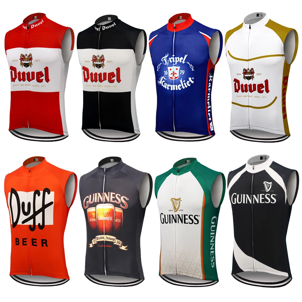 Classic DUVEL Sleeveless Cycling Vest, Bicycle Bike Clothing, Gilet Ciclismo, MTB, Beer, Multi Chooses, Summer