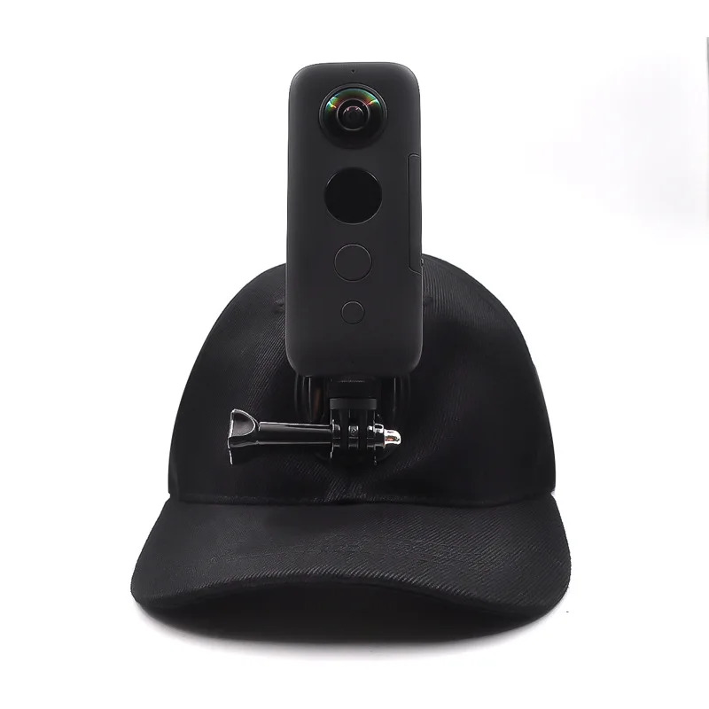 4 in1 Berretto Da Baseball Del Cappello Del Sole del Cappello Della Protezione di 1/4 pollici adattatore di Base Del Supporto Del Supporto Per insta360 one X GoPro DJI OSMO macchina fotografica di Sport di azione