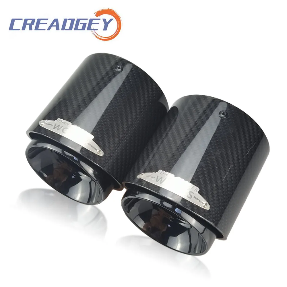 

Creadgey 1PCS Car Exhaust Muffler Glossy Black Steel Tail Pipe For Mini F54 F55 F56 F57 F60 R55 R56 R57 R58 R59 R60 R61 Cooper S