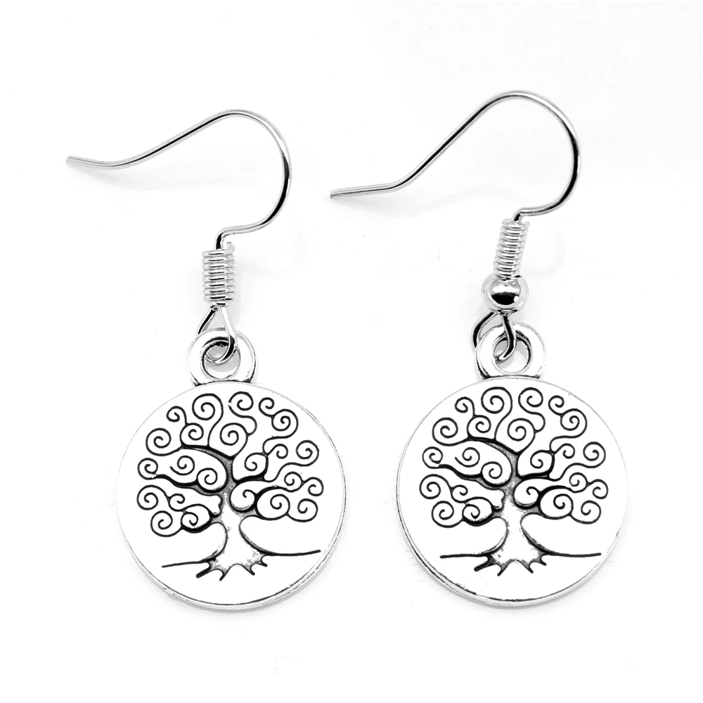 1 Pair 15X19mm Life Tree Modern Women'S Earrings  Drop Earrings Earrings Fashion Earrings