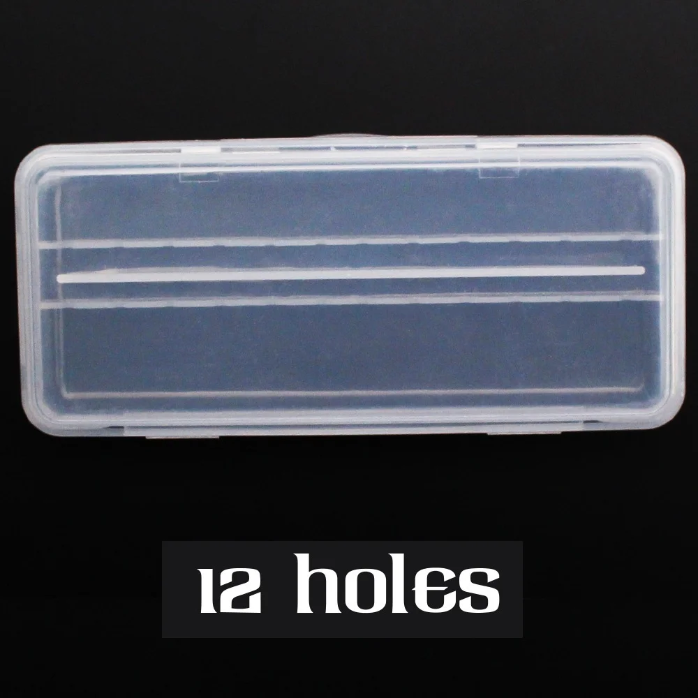 6/10/14/30 Holes Nail Drill Bits Holder Empty Storage Box Manicure Milling Container Cuticle Accessories Acrylic Cover Tools