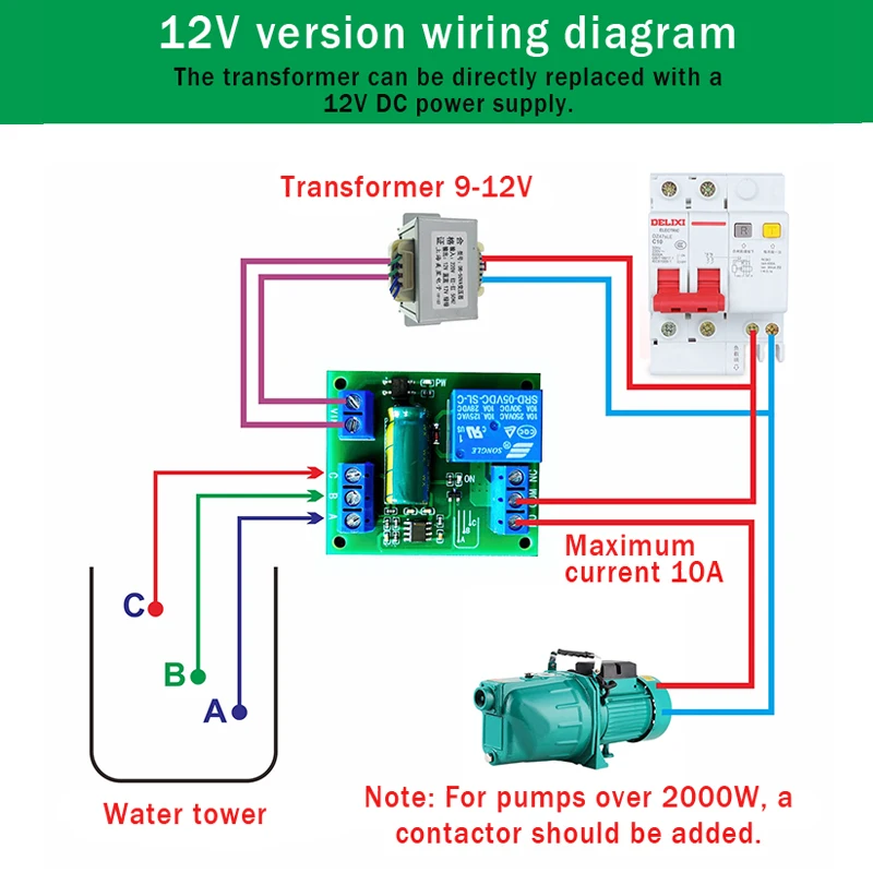 วาล์วควบคุมระดับน้ำอัจฉริยะลูกลอยแท๊งค์เติมน้ำอัตโนมัติสำหรับแท้งน้ำห้องน้ำชักโครกบ่อปลาปั้มน้ำมันโมดูลสวิทช์ถังน้ำระดับของเหลวอัตโนมัติอุปกรณ์สูบน้ำ