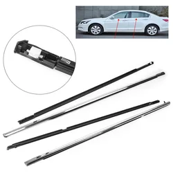 FL FR RL RR Chrome Outside Window Moulding Weatherstrip Weather Strip Fit For Accord 2003 2004 2005 2006 2007