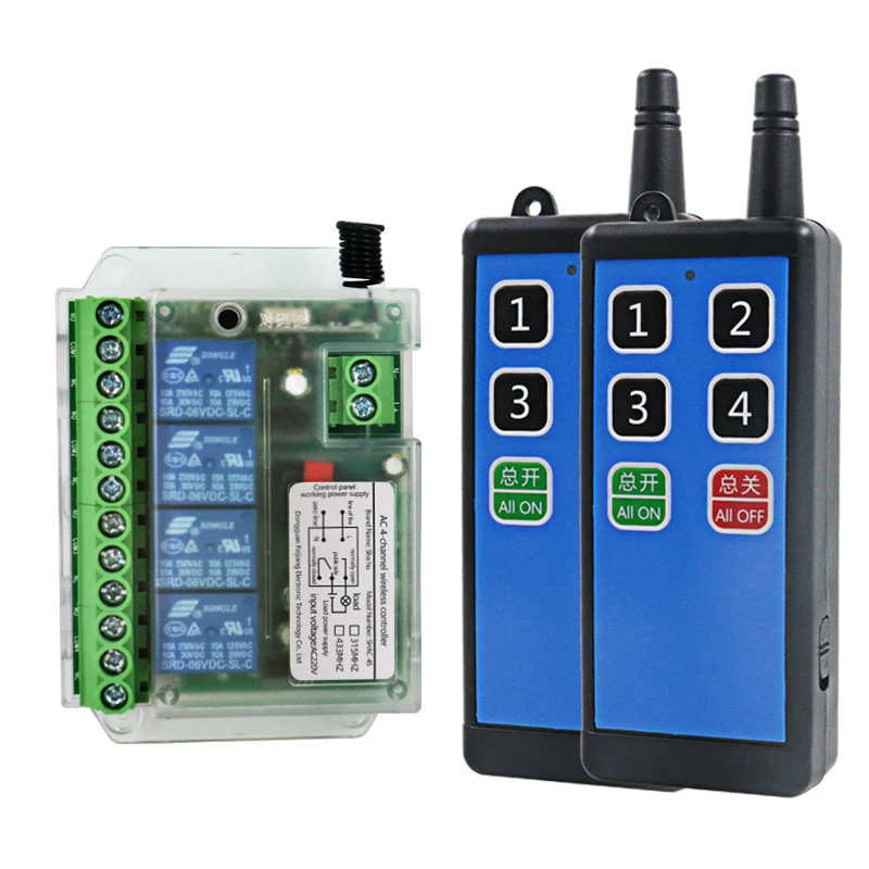 

220v 4ch channel 433mhz wireless remote control switch remote control power switch