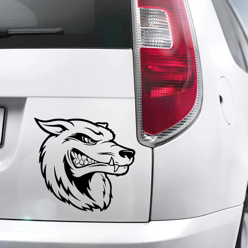 S61286 # Hund der Kopf Schwarz Transparent Auto Aufkleber Vinyl Aufkleber Wasserdichte Dekore für Motorrad Bumper Laptop