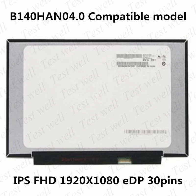 

Original 14'' For Lenovo X1 Carbon 2019 2020 Year Laptop LCD Screen B140HAN04.0 Fit NE140FHM-N61 FRU:01YN155