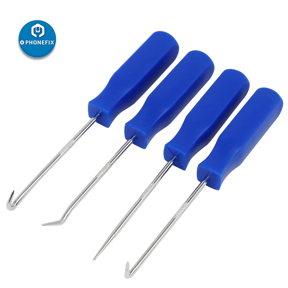 4 ชิ้นรถ Hook Craft เครื่องมือซีลน้ํามันตะขอ O - Ring Seal ปะเก็น Pick ชุด Puller Remover สําหรับรถยนต์ซ่อมเครื่องมือ