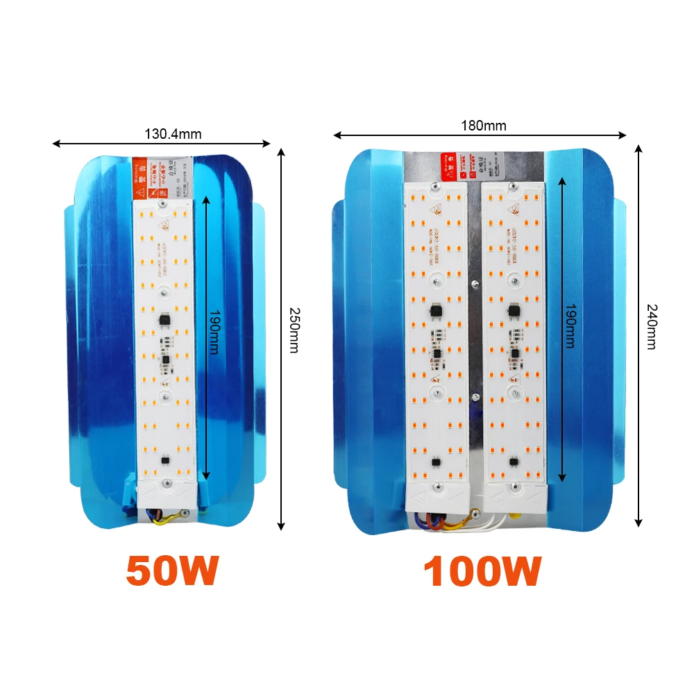 LED Grow Light Full Spectrum 100W  Phyto Flood Lights Outdoor LED Growing  phytolamp for vegetable flower seedlings