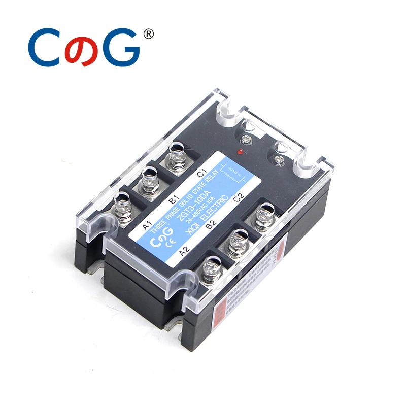 CG 3 Phase 120A 150A 200A DA Three Phase SSR DC Control AC Solid State Relay SSR 3-32V DC To 24-480V AC