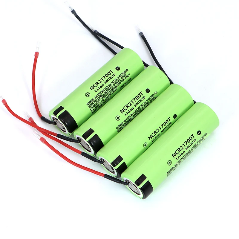 3.7V ncr1700t akumulator litowo-jonowy 4800mAh 21700 15A 5C szybkość rozładowania trójskładnikowych baterii litowych DIY kabel spawalniczy