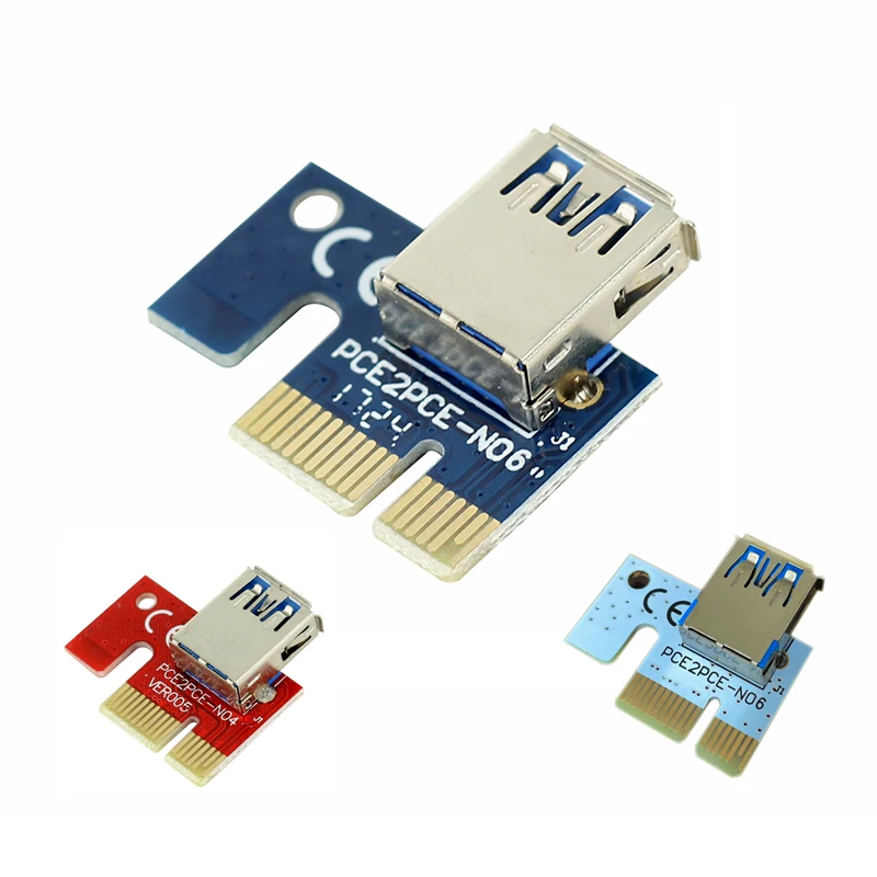 PCIE 1X to16X PCI-E 1X to USB to Video Graphics Card Expand the line Mining PCI-E Extension Line Small Card Board