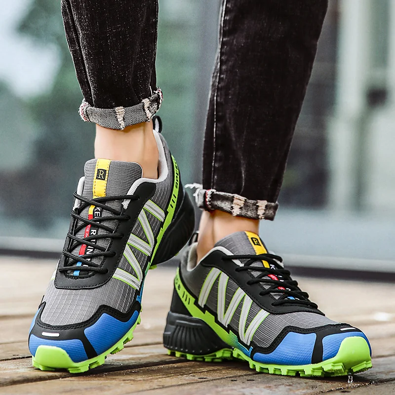 2020 Nieuwe Mannen Loopschoenen Outdoor Ademende Anti-Slip Slijtvaste Lace-Up Sneakers Mannelijke Jogging Training reizen Sport Schoenen