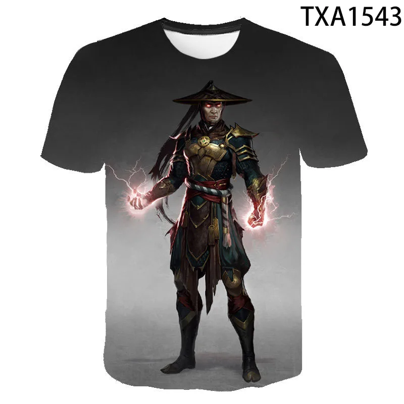 New Summer Style Mortal Kombat 3D Print T Shirt Men Women Tops Fashion Short Sleeve T-shirt Streetwear Cool Boy Girl Game MK Tee