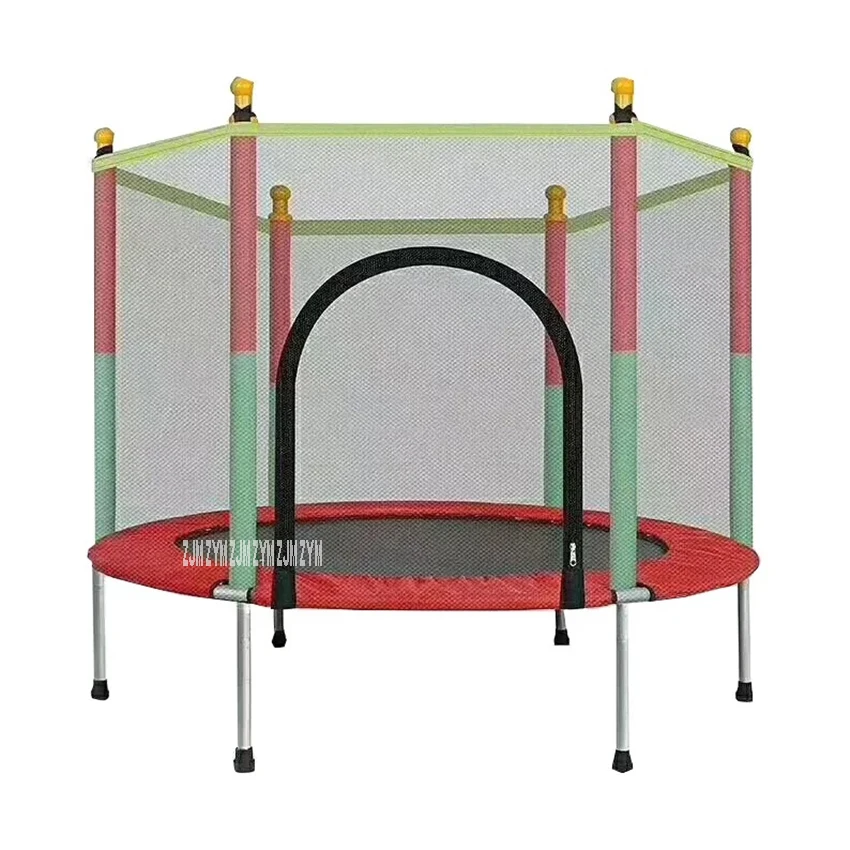 Indoor kids Round Trampoline Family Toy Small Bouncing Bed Household Jumping Bounce Bed With Protecting Wire Net