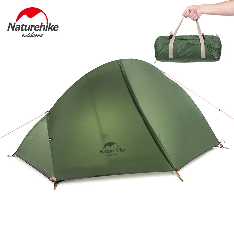 Naturehike Tent Ultralight 1 Person Cycling Tents Portable Backpacking Tent 20D Nylon Waterproof Tent Camping Tent Hiking Tent