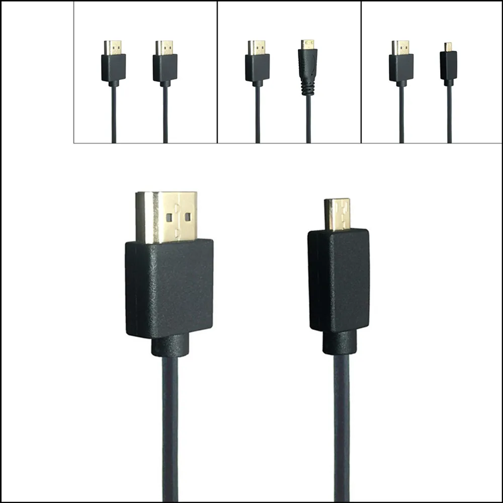 3mm OD kabel HDTV 4K * 2K HD @ 60hz męski do Mini HDTV i Micro HD męski Super miękkie cienkie kabel 30cm 60cm 100cm