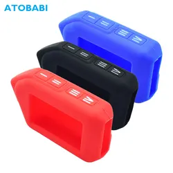 ATOBABI Silicone LCD Key Cases Skin For Scher-Khan Mobicar 1 2 3 A B M10 M20 Two Way Car Alarm System Remote Control Fobs Cover