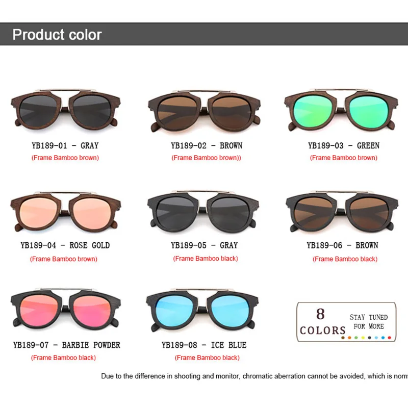 2020 High Quality Luxury Designer Sunglasses Men Driving sunglasses Polarized UV400 Bamboo Wood Sun Glasses Eyewear Dropshipping