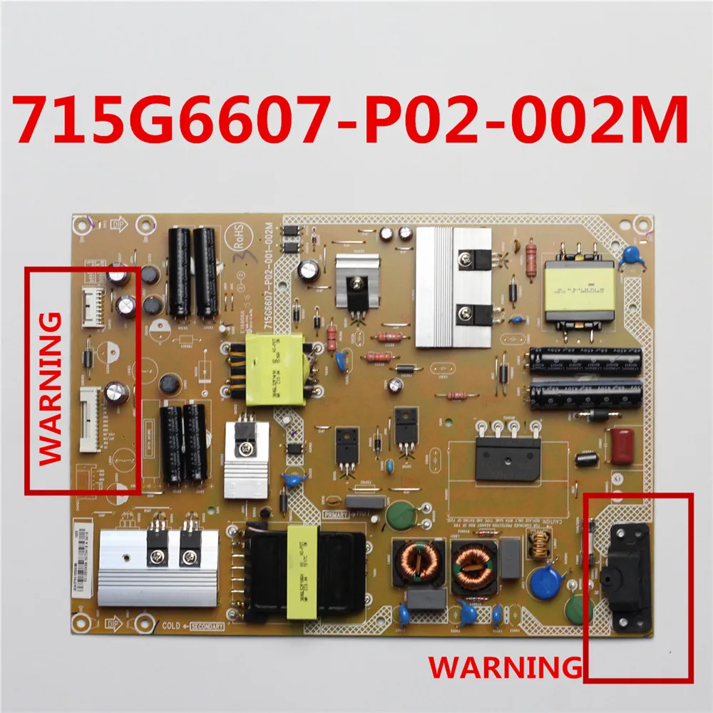 Imagem -06 - Placa da Fonte de Alimentação 715g6607-p02001-002m para a Placa de Alimentação da Tevê do Cartão de Alimentação Profissional Peças da Tevê Placa de Suporte de Energia Original