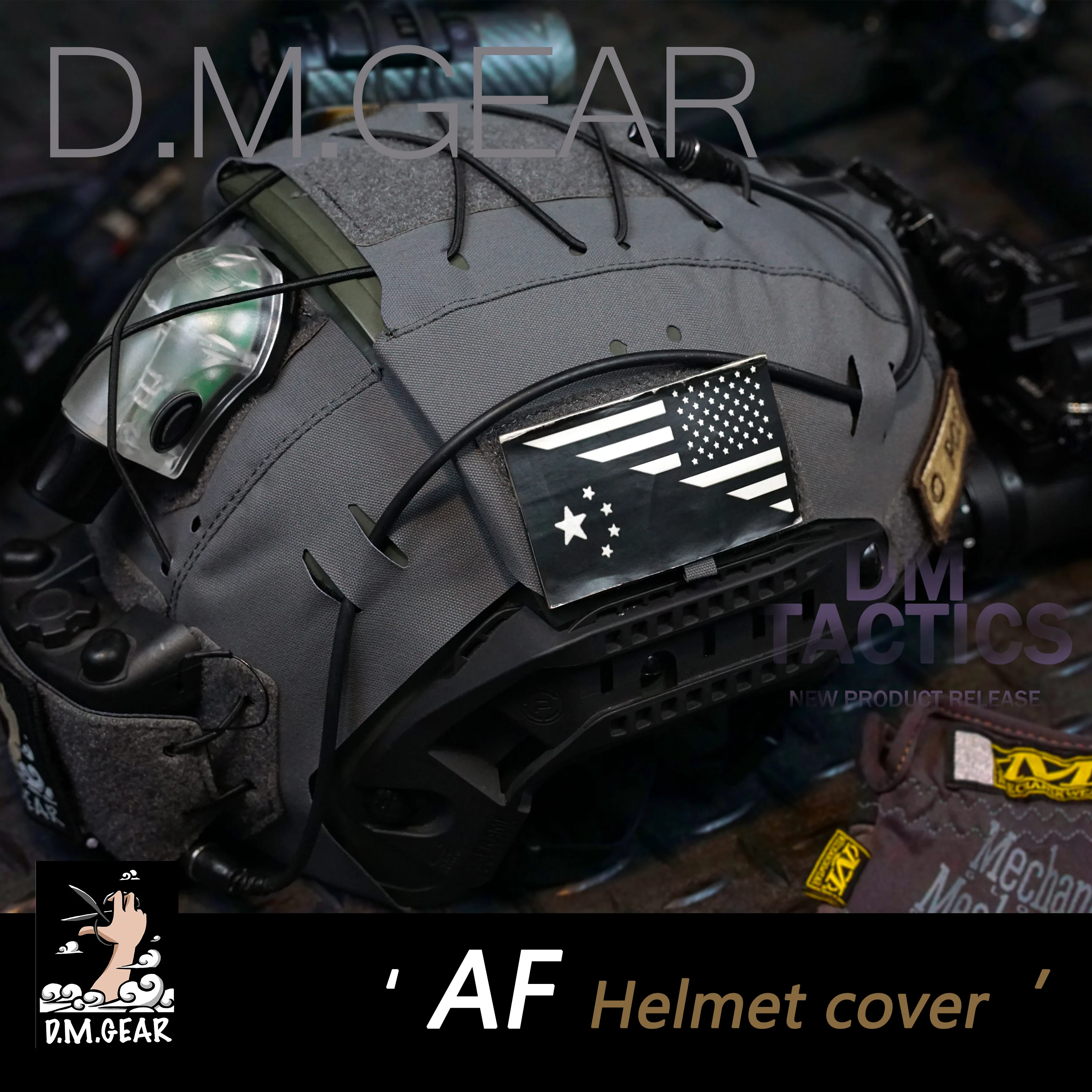 DMGear funda de casco táctico camuflaje militar - imagen 5