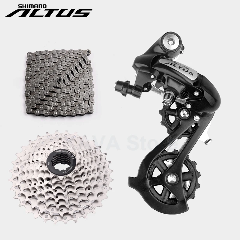 SHIMANO 7/8 Speed Rear Derailleur Group ALTUS RD-M310 3x8S Mountain Bike Derailleurs HG40 HG74 X8PL Chains 8V 32T Cassette