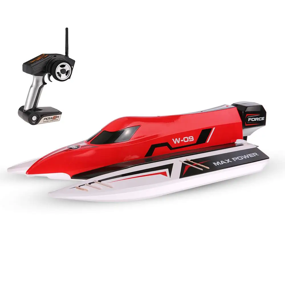 2021New WL915 Rc Boat 2.4G Remote Control Speedboat Rechargeable Waterproof Cover Design Anti-collision Protection Rc Boat