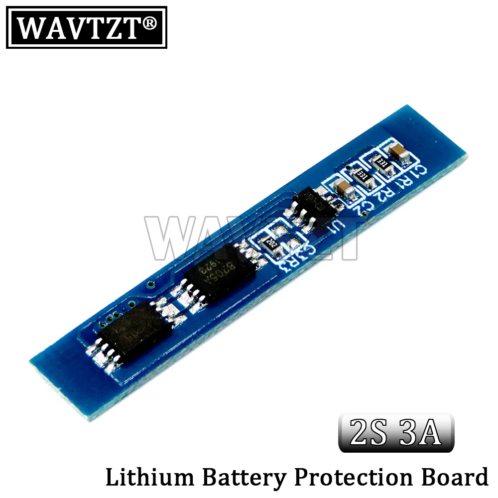 WAVTZT 2S 3A Li-ion Lithium Battery 7.4v 8.4V 18650 Charger Protection Board bms pcm for li-ion lipo battery cell pack