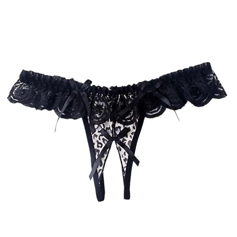 Women Lace Open Crotch Sex Panties Transparent Crotchless Erotic Underwear Sexy Lingerie Female Thongs And G Strings Sex Clothes