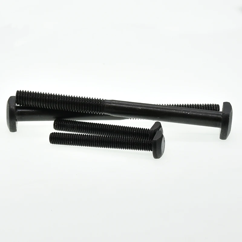 M5 M6 M8 M10 Carbon Steel  T Shape Punch Milling Machine Screw Threaded Rod Clamping Cap Bolt for T-Slot T-head bolts