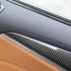 LHD RHD カースタイリングリアルカーボンファイバーインテリアインナードアパネルトリムカバー装飾ステッカー BMW X3 X4 G01 G02 2018-2020 4