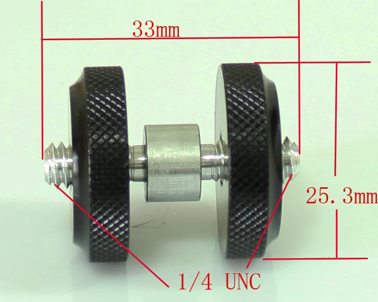 5x pro tipo 1/4 polegada 1/4 "macho a 1/4" macho rosca adaptador de parafuso para tripé e câmera dslr