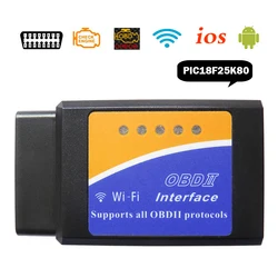 ELM-327 OBD2 Scanner ELM327 WiFi V1.5 Car Diagnostic Tool ELM 327 V 1.5 Wi-fi Obd 2 Auto Code Reader-Scanner For iOS/Android