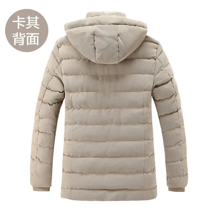 New Mens Fashion Thick Warm berretto staccabile impermeabile jaqueta masculina soprabito parka piumino invernale imbottito in cotone da uomo