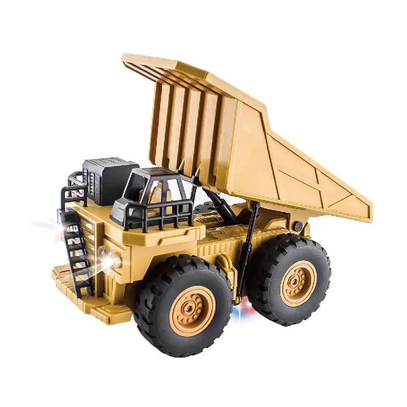 RC Dump Cement Trucks 1:24 Heavy Bulldozer Tractor Model Engineering Car Excavator Radio Controlled Car Toys for Boys Gifts