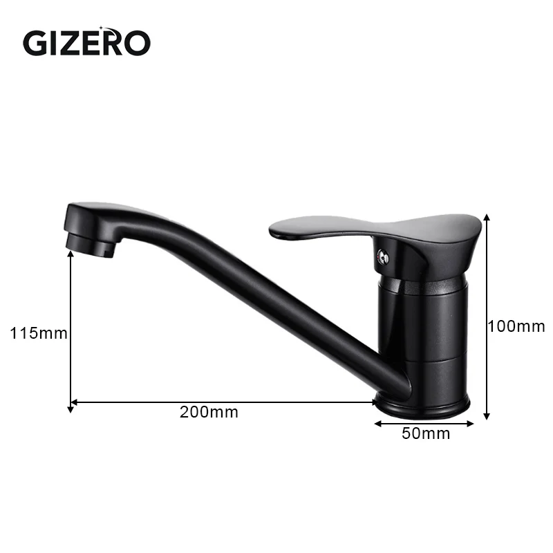 Black Kitchen Faucet Vanity Sink Mixer Multi Color High Quality Flexible Mixer Taps Vessel Sink Mixer Crane for Kitchen ZR392