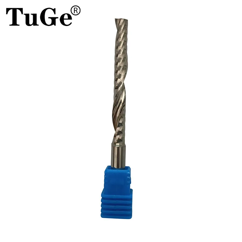 

1pcs Router Bits Milling Tools 6mm Cutting Edge Single Flute Engraving End Mill Cutter for Aluminum Wood-Working or Carving PVC