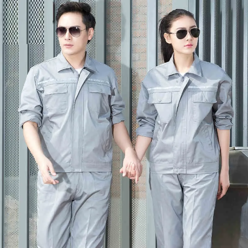 

Plus Size Autumn Winter men women coveralls anti-static Engineering clothes welding uniform machinery car repair Workshop suits