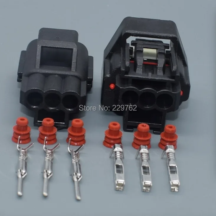 Shhworldsea 2/100Sets 3 Pin 1.5mm 7283-5541-30 Waterproof Automotive Sensor Connector Car Cable Socket For Ford Volvo