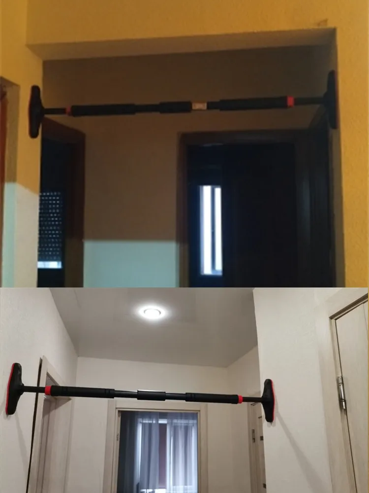 Große horizontale Türstange aus Stahl, verstellbare Trainingsstangen für Heimsport, Workout, Klimmzug-, Arm- und Bauchmuskeltraining, Fitnessgerät