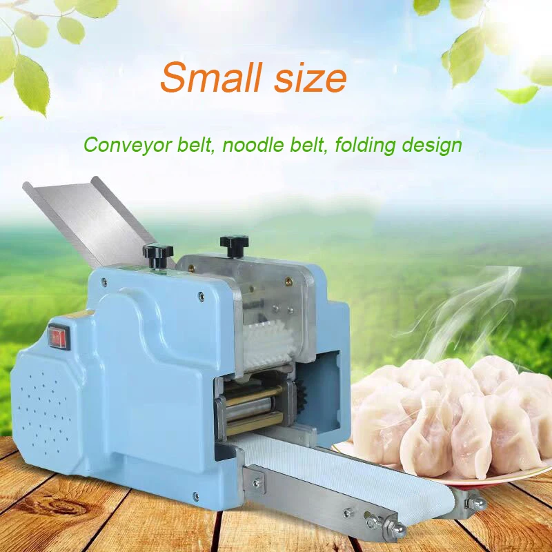 Dumpling Wrapper Maker Machine Electric Automatic Wonton Wrappers Machine Roll Dough Press Commercial Round Dumpling Skin