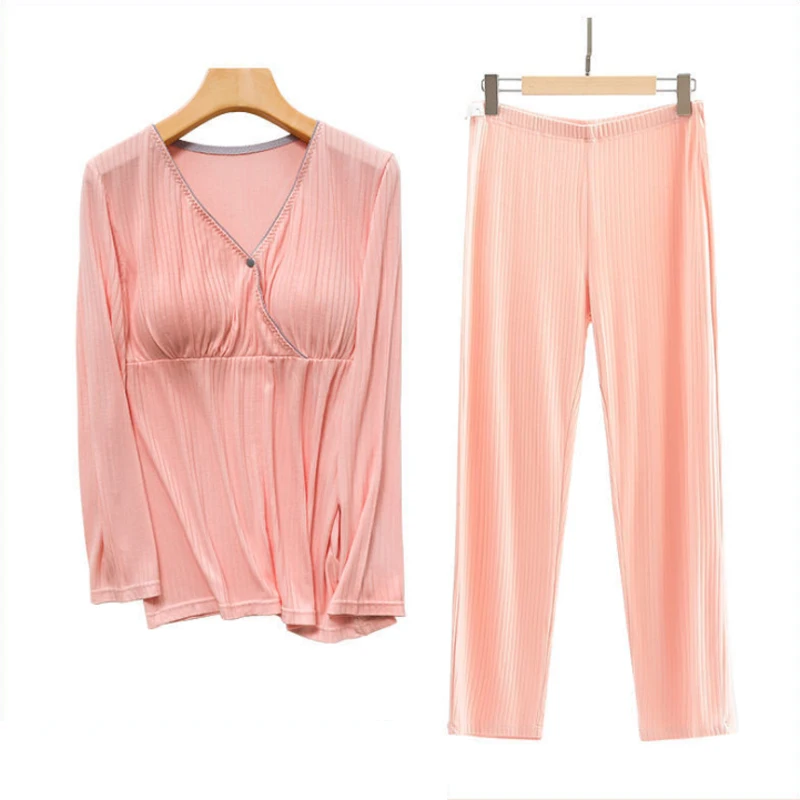 Одежда для беременных больших размеров, свободный повседневный пижамный комплект, ночная рубашка, одежда для сна для беременных и беременных женщин