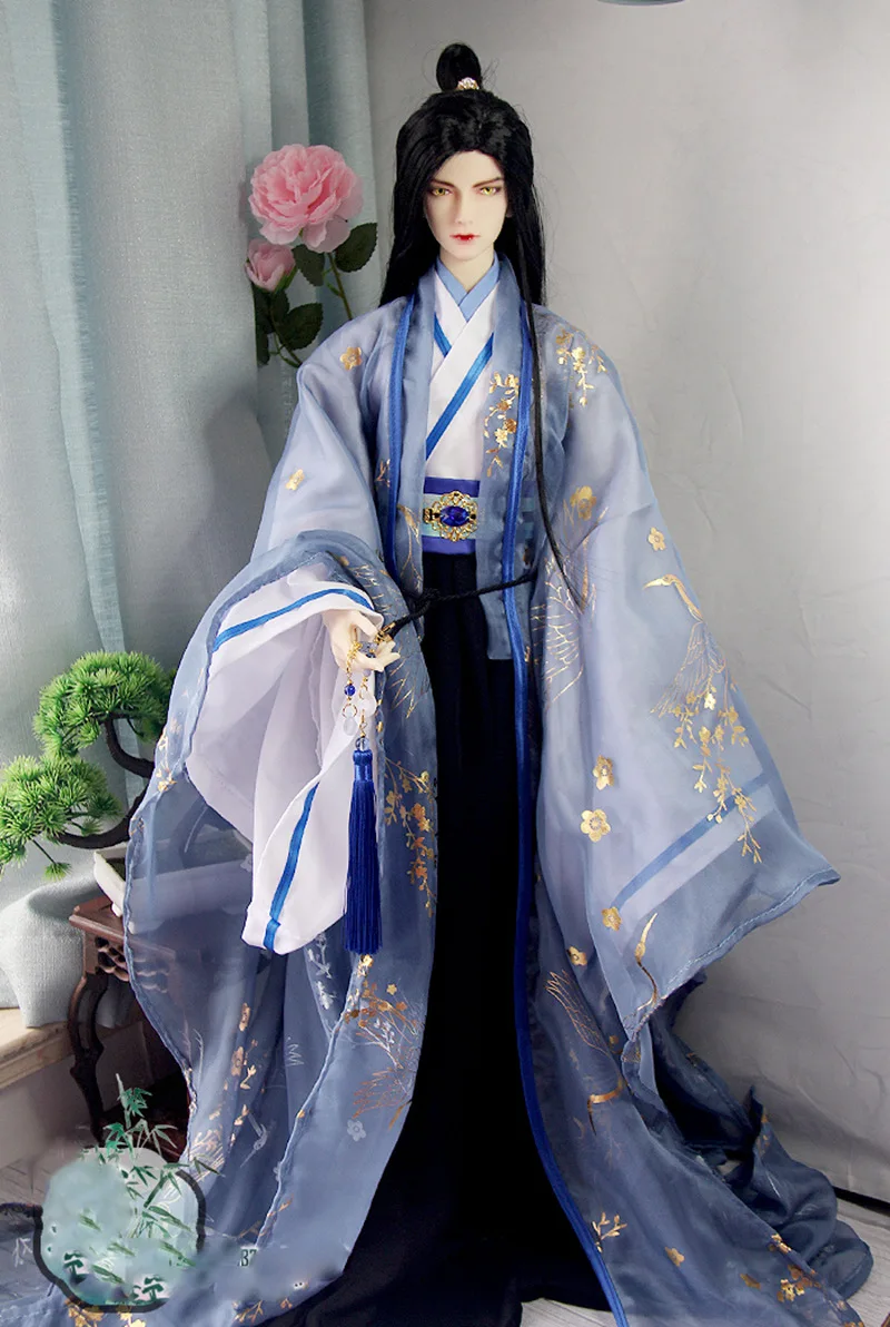 

1/6 1/4 1/3 Ancient Costume BJD Clothes Doll Accessories Samurai Hanfu Dress Outfit For BJD/SD YOSD MSD SD13 ID72 80cm Uncle