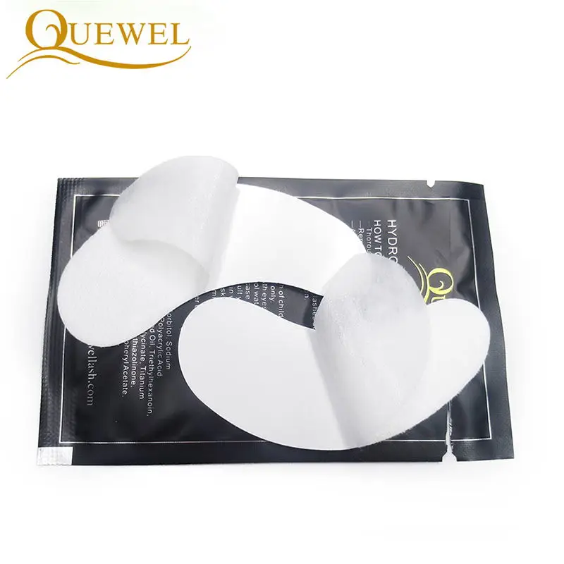 Quewel pastilhas para extensão de cílios, extensão de cílios, dicas, adesivo, adesivos, confortável, cílios debaixo de papel, ferramenta de maquiagem